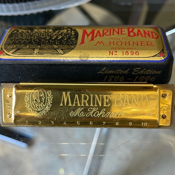 Marine band made by m Hohner Germany no 1896 - Picture 1 of 16